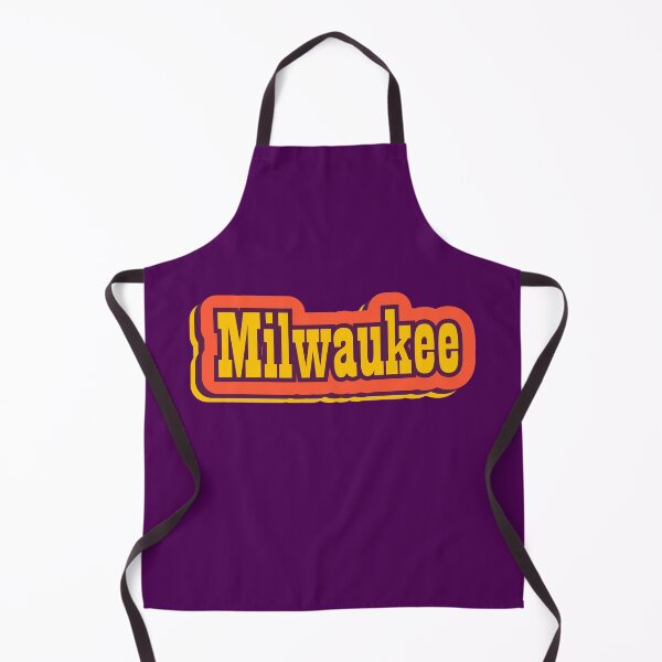 Item preview, Milwaukee Beach, Wisconsin Retro Typography designed and sold by ArtNoveltee.