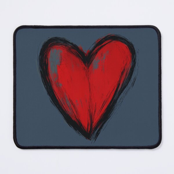 Item preview, HAND DRAWN RED LOVE HEART TRANSPARENT BEST SELLER designed and sold by NikoDeeko.