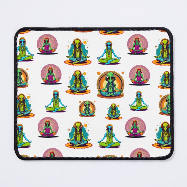 Item preview, Hippie Alien Practices Yoga Among Stars Pattern 2 designed and sold by Tom-Johnson.