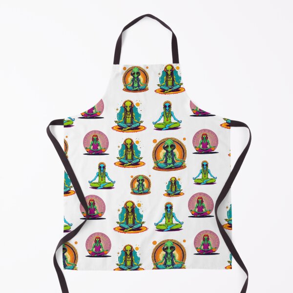 Item preview, Hippie Alien Practices Yoga Among Stars Pattern 2 designed and sold by Tom-Johnson.