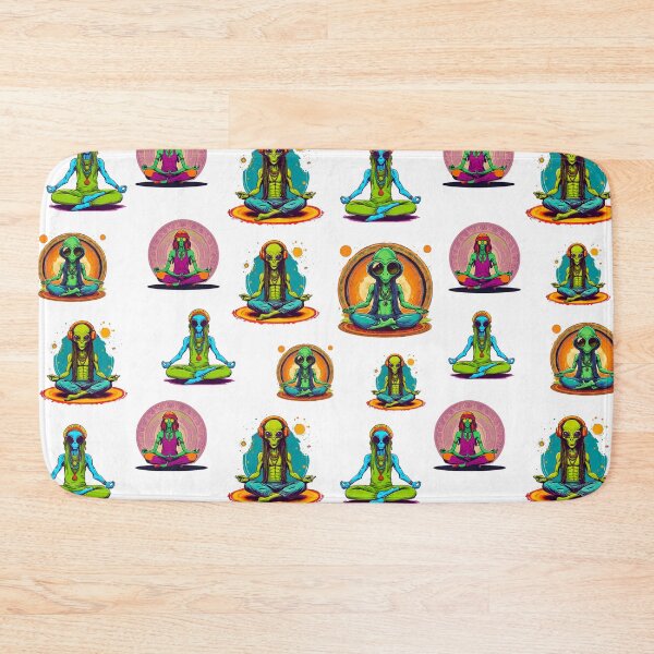 Item preview, Hippie Alien Practices Yoga Among Stars Pattern 2 designed and sold by Tom-Johnson.