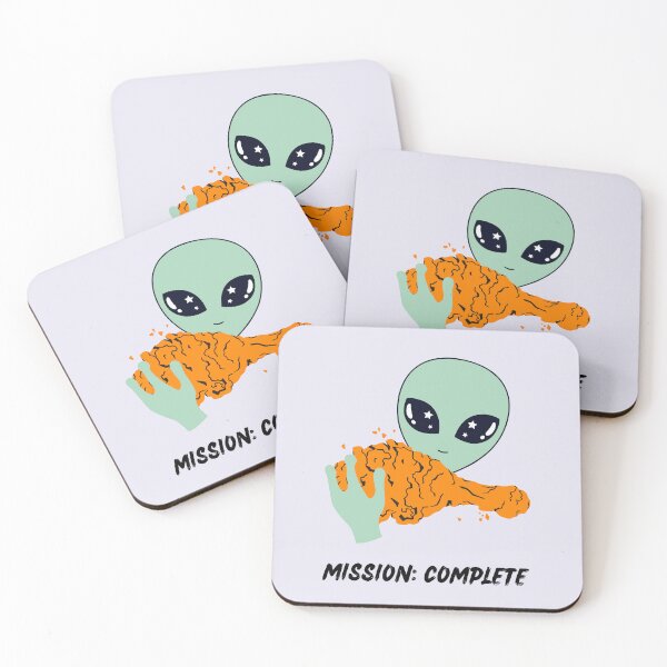 Item preview, Alien Abducts Fried Chicken designed and sold by GoblinBoutique.