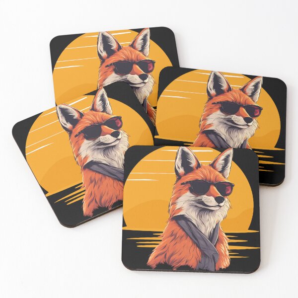 Item preview, Stylish Fox in Sunglasses designed and sold by MarCreativArt.