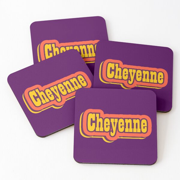 Item preview, Cheyenne Beach, Wyoming Retro Typography designed and sold by ArtNoveltee.