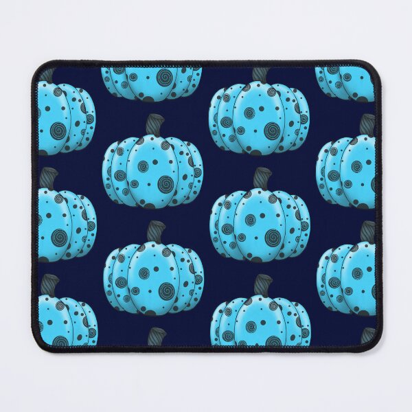 Item preview, Spiral & Dot Pumpkin in Blue designed and sold by lezell.