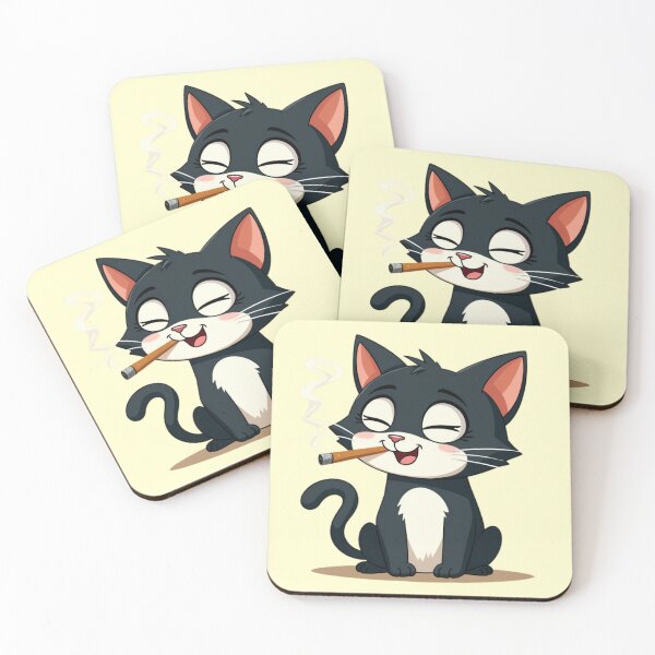 Item preview,  Cool Cartoon Cat with Cigar - Relaxed Vibes designed and sold by Moad Fahim.