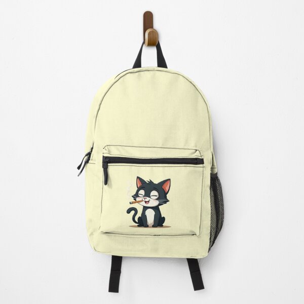 Item preview, Cool Cartoon Cat with Cigar - Relaxed Vibes designed and sold by Moad Fahim.