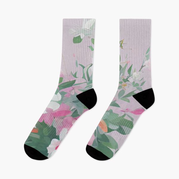 Item preview, Pink and White Vase of Flowers designed and sold by BubbleGalaxy.
