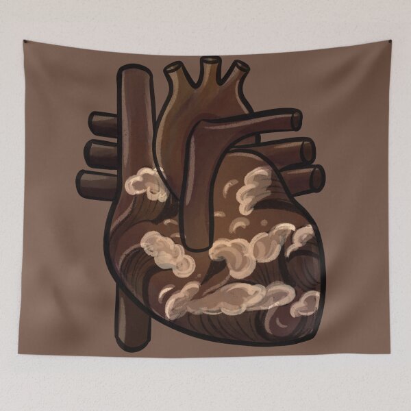 Item preview, Coffee heart waves designed and sold by Mermaidssparkle.