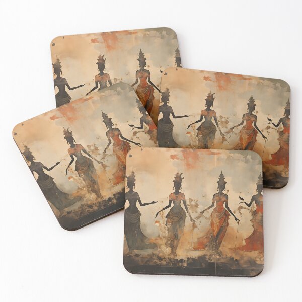 Item preview, Ancient Khmer - Apsaras Dancers designed and sold by KootenayDesigns.
