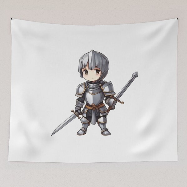 Item preview, Brave Little Knight - Kawaii Warrior Sticker designed and sold by MarkLines.