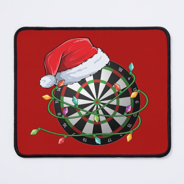 Item preview, Christmas Darts Wrapped in lights with a Santa Hat designed and sold by OhBoyLoveIt.