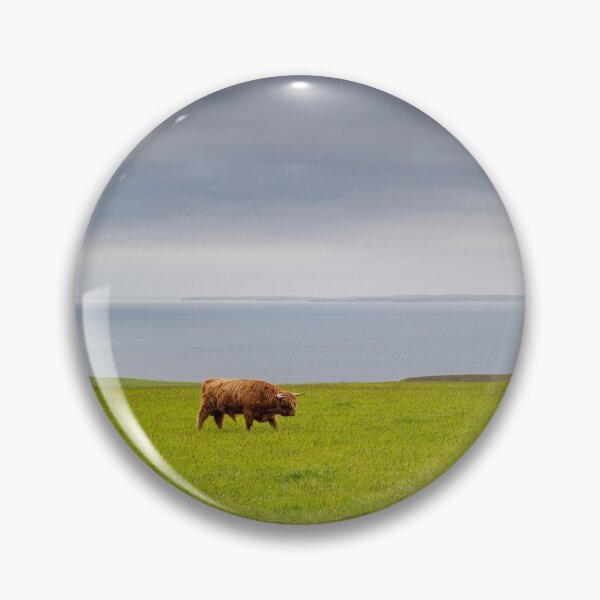 Artikelvorschau, Hochlandbulle allein auf seinem Feld vor der Nordsee entworfen und verkauft von Pascal-F.