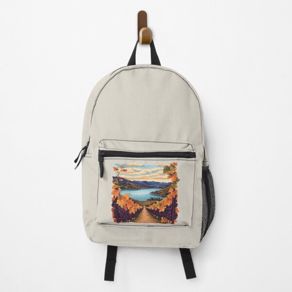 Item preview, Lakeside Fall Vineyard in the Okanagan with Autumn Foliage designed and sold by meganohm.