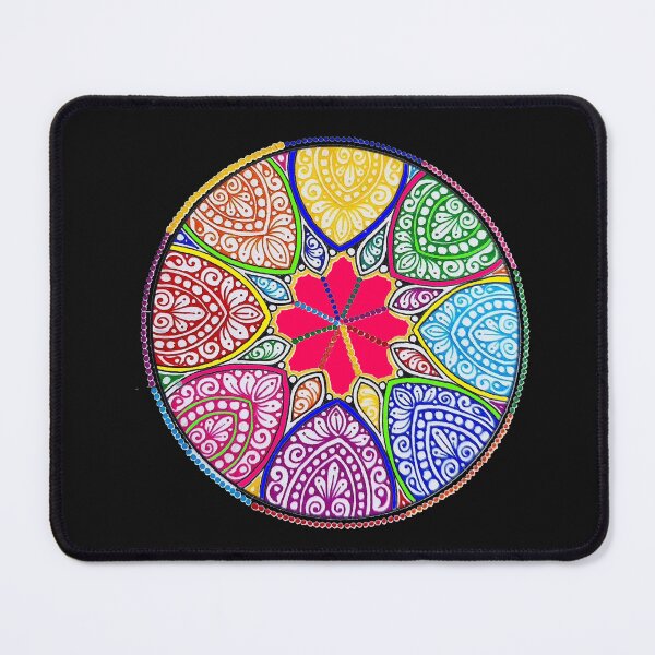 Item preview, Mandala vintage colorful with flowers designed and sold by MandalasLovers.
