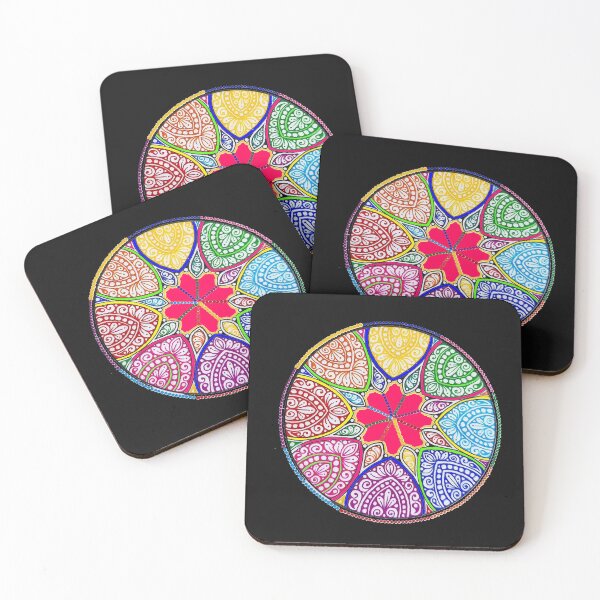 Item preview, Mandala vintage colorful with flowers designed and sold by MandalasLovers.