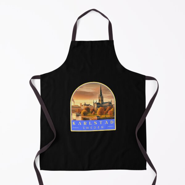 Artikelvorschau, Karlstad Schweden Retro Skyline entworfen und verkauft von MaateoDesign.
