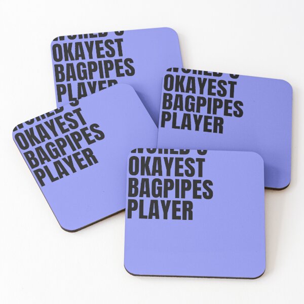 Item preview, World's Okayest Bagpipes Player - Black designed and sold by Cutsandsparks.