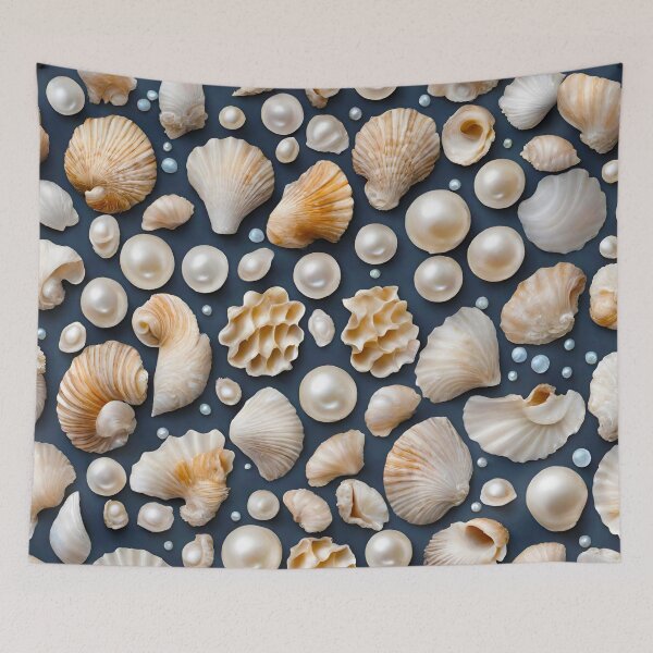 Item preview, Pearl-studded Seashell Patterns 2 designed and sold by Tom-Johnson.