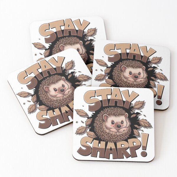 Item preview, Stay Sharp Hedgehog | Encouraging Art Print designed and sold by Christomized.