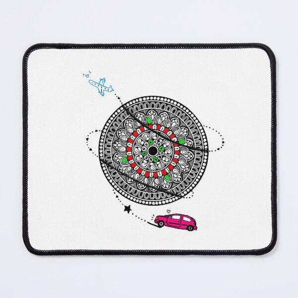 Item preview, Mandala artwork travel by car to plane designed and sold by MandalasLovers.