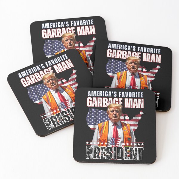 Item preview, America's Favorite Garbage Man, 47 President Trump designed and sold by Roy & Tiffany.