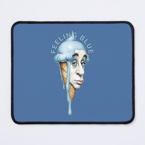 Item preview, Feeling Blue Expressive Ice Cream designed and sold by dogboxstudio.
