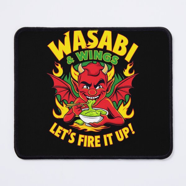 Item preview, Wasabi & Wings Imp – Spicy and Fiery Fun Graphic Tee designed and sold by Kashear.