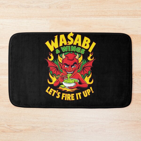 Item preview, Wasabi & Wings Imp – Spicy and Fiery Fun Graphic Tee designed and sold by Kashear.
