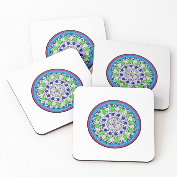 Item preview, Mandala flower inside floral drawing designed and sold by MandalasLovers.