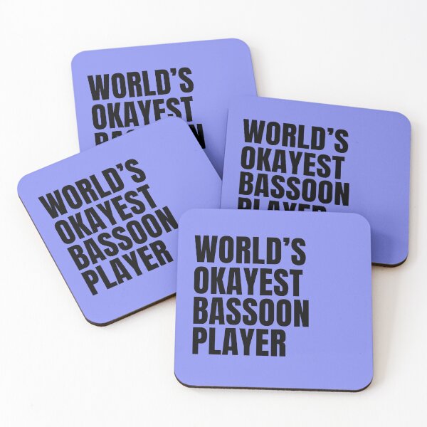 Item preview, World's Okayest Bassoon Player - Black designed and sold by Cutsandsparks.