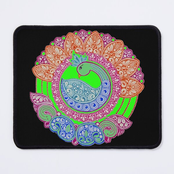 Item preview, Mandala with peacock inside handart designed and sold by MandalasLovers.