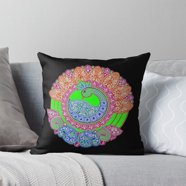 Item preview, Mandala with peacock inside handart designed and sold by MandalasLovers.