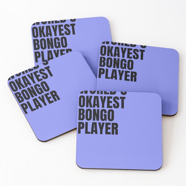 Item preview, World's Okayest Bongo Player - Black designed and sold by Cutsandsparks.