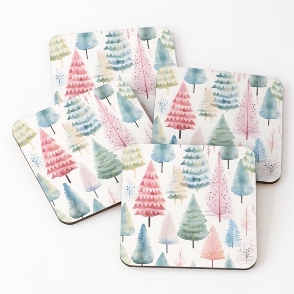 Item preview, Colourful Pastel Pine Trees Pattern. Colourful Pastel Christmas Trees Seamless designed and sold by DesignHouse07.
