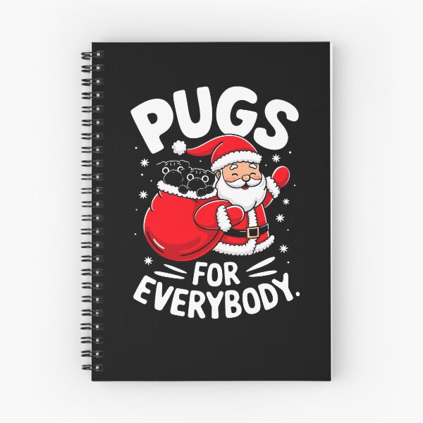 Item preview, Black Pug For Everybody Christmas Santa designed and sold by rafaeltto.