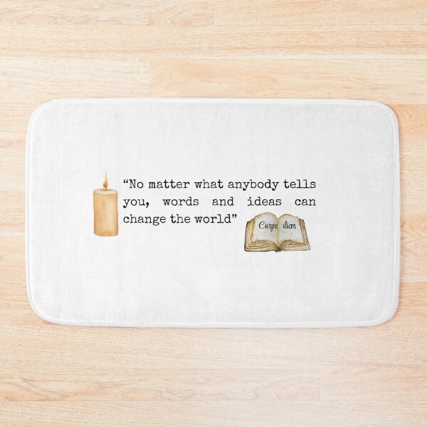 Item preview, Dead poets society, carpe diem, robin williams, o captain my captain, movie, motivation, tood anderson, poetry. designed and sold by Mikrokosmos05.