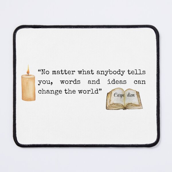 Item preview, Dead poets society, carpe diem, robin williams, o captain my captain, movie, motivation, tood anderson, poetry. designed and sold by Mikrokosmos05.