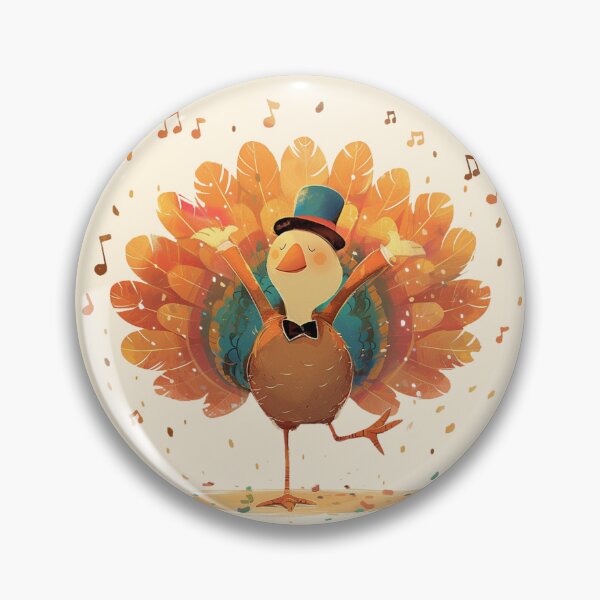 Item preview, Dancing Thanksgiving Turkey II | Print designed and sold by Unrooted.