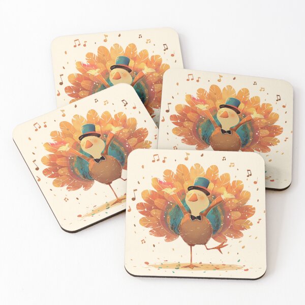 Item preview, Dancing Thanksgiving Turkey II | Print designed and sold by Unrooted.