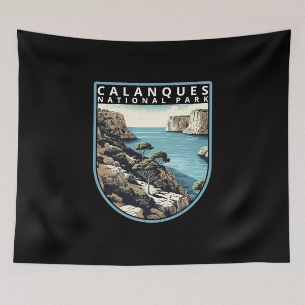 Item preview, Calanques National Park Skyline designed and sold by MaateoDesign.