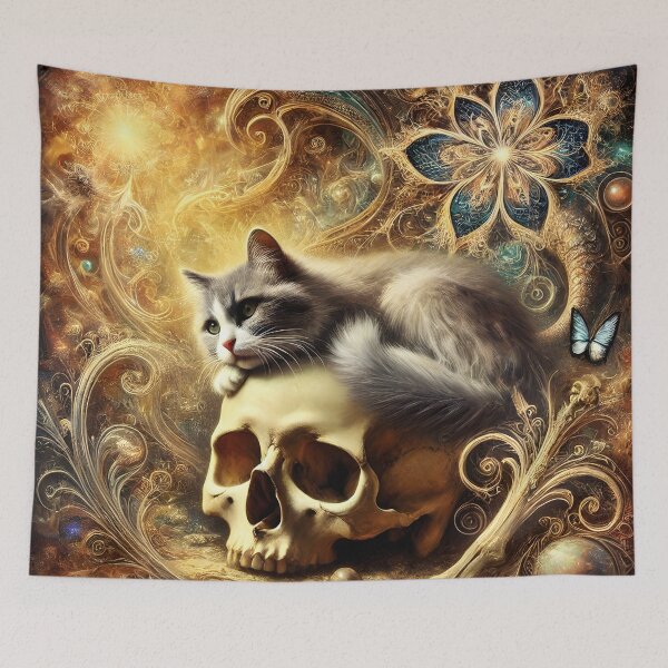 Item preview, Memento Mori Whiskers designed and sold by ArtPrintsUSA.