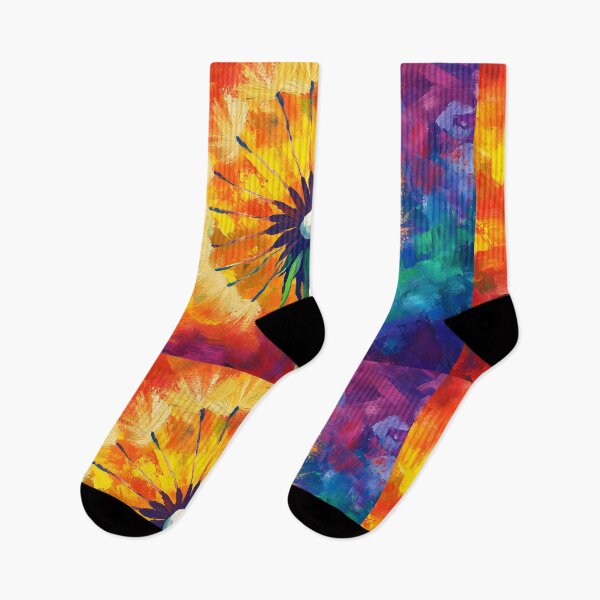 Item preview, Kaleidoscopic Dandelion Surrounded by Explosions of Color Contrasted Against a Dynamic Background designed and sold by OlfactoART Studio.