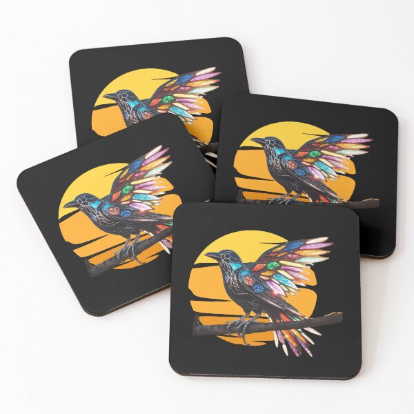 Aperçu de l'œuvre Corbeau vitrail créée et vendue par Vast-Designs.