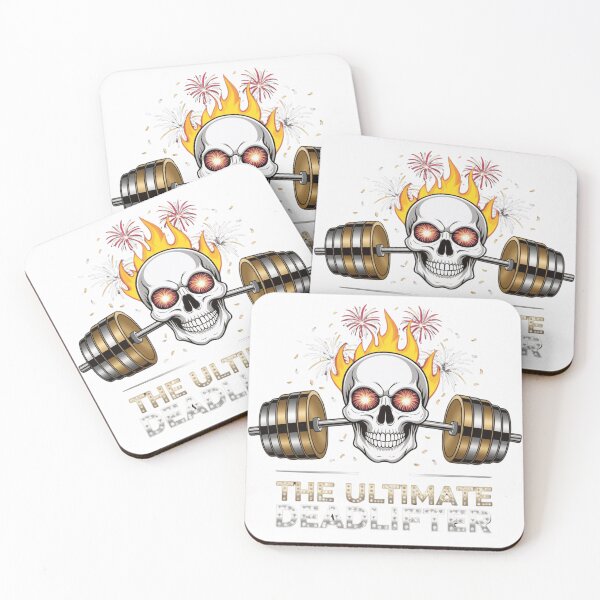 Item preview, Ultimate Christmas Deadlifter Skull Santa Powerlifting Holiday Gym T-Shirt designed and sold by Bmd4Fitness.