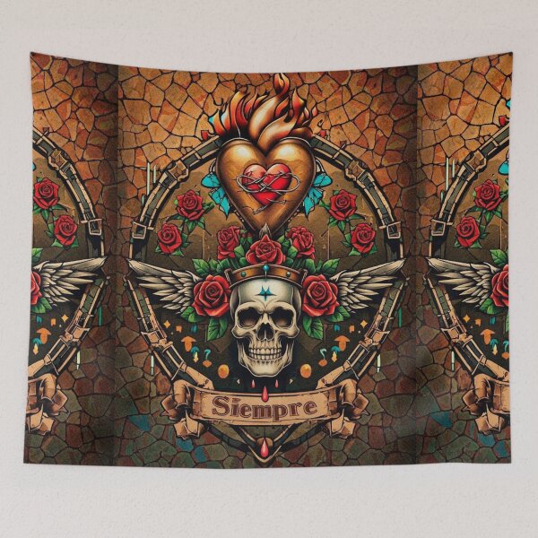 Item preview, Mexican Skull and Roses designed and sold by artenvironments.
