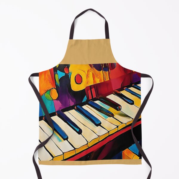 Item preview, Vibrant Abstract Depiction of Piano Keys with Dynamic Geometric Background Digital AI Art designed and sold by OlfactoART Studio.