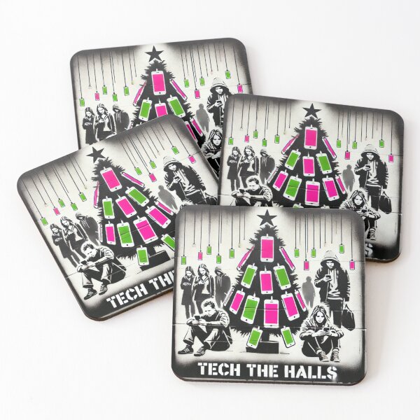 Item preview, Technological Holidays - Tech the halls designed and sold by Blink Art Studio.