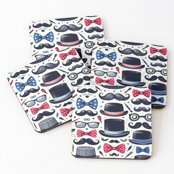 Item preview, Movember Doodle Pattern designed and sold by Imaginarium of Chaos falcon88 .