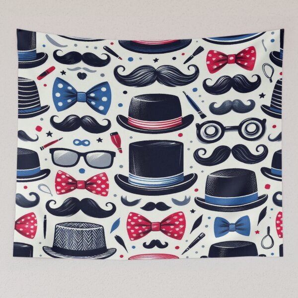 Item preview, Movember Doodle Pattern designed and sold by Imaginarium of Chaos falcon88 .